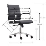 thumbnail of Bureaustoel Cádiz Rood