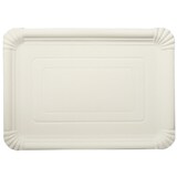 thumbnail of ABC Pak 250 Teller, Pappe [ff] eckig 24 cm x 34 cm weiss (95382, 250 Stück)