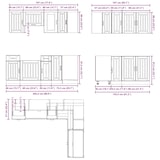 thumbnail of vidaXL 11-tlg. Küchenschrank-Set Kalmar Sonoma-Eiche Holzwerkstoff