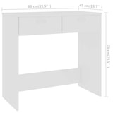 thumbnail of vidaXL Schreibtisch Weiß 80×40×75 cm Holzwerkstoff