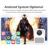 thumbnail of Videoprojecteur Android Full HD 1080P LED Portable 100 Lumens YONIS