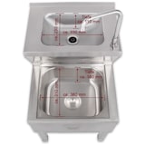 thumbnail of Beeketal Gastro Handwaschbecken Waschbecken Ausgussbecken BAB-1