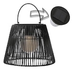thumbnail of LED Solar Laterne Hängeleuchte in Rattanoptik Solarleuchte schwarz
