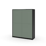 thumbnail of AQA Design Credenza alta BUDAPEST in melaminico nero/verde salvia L.115 P.38 H.150 MP03171