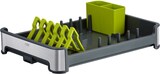 thumbnail of Praktischer Geschirrtrockner aus mattem Edelstahl & Kunststoff | HxBxT 13x31x44,7cm | Anthrazit