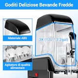 thumbnail of LEEVOT Macchina per Granite Commerciale con Tre Vasche da 12L - Fabbricatore di Bevande Ghiacciate in Acciaio Inossidabile per Ristoranti e Bar