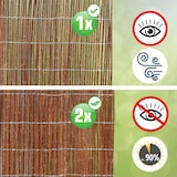 thumbnail of 90x300 Balkon Sichtschutz Gartenzaun Weidenzaun - Garten Sichtschutzmatte Weide