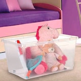 thumbnail of Caja Transparente con Ruedas y Cierre por Enganche 585x390xH300 mm - Artplast