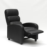 thumbnail of Poltrona relax reclinabile con poggiapiedi in similpelle Alice - Nero-SR653PUGN