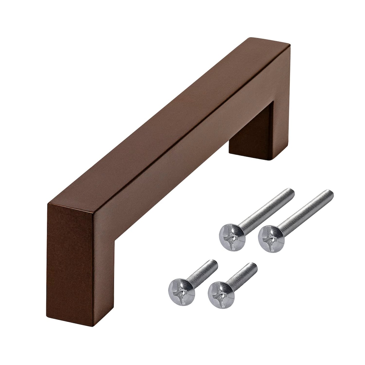 10 x Möbelgriffe braun gebürstet BA 96mm Edelstahl Schrankgriffe Küchengriffe Schubladen