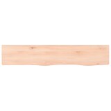 thumbnail of vidaXL Wandregal 100x20x2 cm Massivholz Eiche Unbehandelt