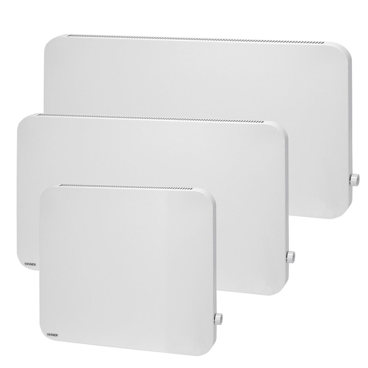 VASNER Konvi Plus Hybridheizung abgerundetes Design, Hybrid Infrarotheizung 600 Watt weiß, Infrarot + Konvektion