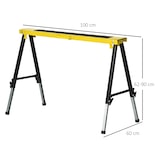 thumbnail of Set 2 Cavalletti da Lavoro Pieghevoli Portatili Antiscivolo Gialli