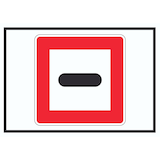 thumbnail of Anhalten Schild mit Symbol Stopp A6 (105x148mm)