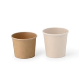 thumbnail of BIOZOYG Portionsbecher 50 Stück 50 ml braun Pappbecher to go Becher Dipschalen Dessertschalen Einweggeschirr - Alternative zum Plastikbecher