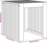 thumbnail of vidaXL Garten Beistelltisch 43x36x40 cm Massivholz Teak