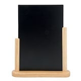 thumbnail of Securit® elegante große Tafel - Holz mit lackiertem Buchenfinish