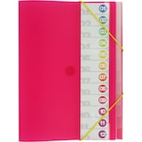 thumbnail of Clasificador PP 12 posiciones translúcido Fucsia