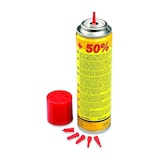 thumbnail of Cartouche de gaz butane 90gr livrée avec 6 adaptateurs de recharge KEMPER