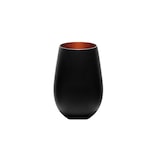 thumbnail of Stolzle set 6 bicchieri Olympic vetro cristallino cl 46,5 H 120 Ø 85 mm esterno nero interno bronzo