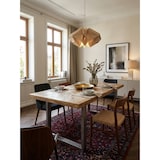 thumbnail of Rustikaler Mangoholz Esszimmertisch, Metallbeine, stabil, pflegeleicht. 200x100x76 cm | Kadima Design