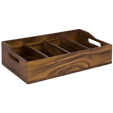 Caja para cubiertos de madera de acacia Aps 510 x 280 mm