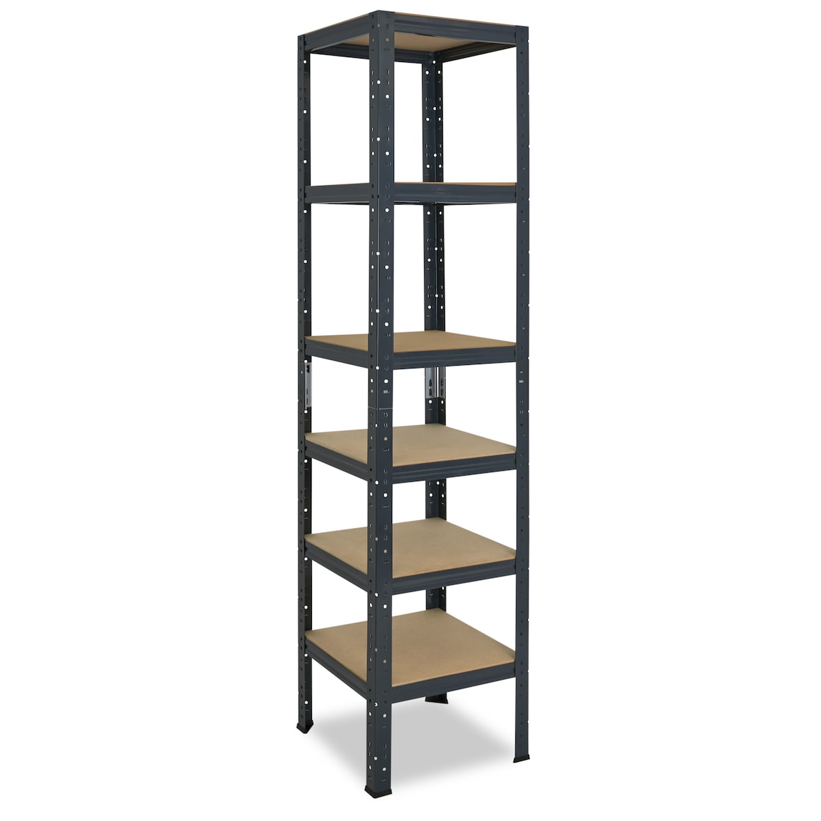 shelfplaza HOME 200x60x60 cm Schwerlastregal in anthrazit mit 6 Böden und 145 kg Traglast pro Boden