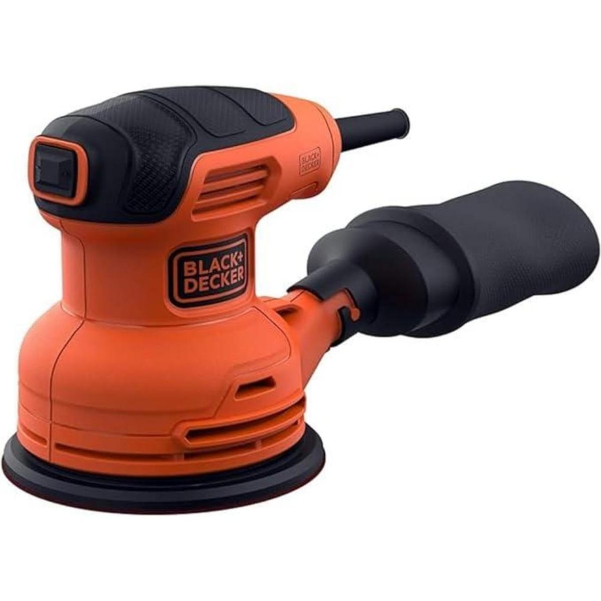 Black and Decker Lijadora Rotórbital BEW210-QS 230W, velocidad 13.000 rpm, órbita 2,4mm, base Ø125mm. Incluye 1 hoja de lija