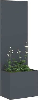 thumbnail of vidaXL Blumentopf mit dekorativem Paneel Anthrazit 50 x 140 cm