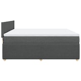 thumbnail of vidaXL Boxspringbett mit Matratze Dunkelgrau 180x200 cm Stoff