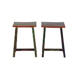 thumbnail of SIT Möbel Klaptafel met 2 krukken | antiek hout gelakt gekleurd | opvouwbaar | B 60 x D 25 x H 80 cm | 09130-98 | Serie RIVERBOAT