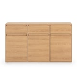thumbnail of Buffet Tori 3 portes 3 tiroirs, coloris chêne, 140 cm