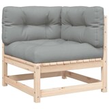 thumbnail of vidaXL Tuinbank 2-zits met kussens massief grenenhout