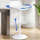 thumbnail of Conjunto de 2 bancos de bar Aveiro branco