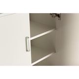 thumbnail of DUPI Mueble Zapatero Librería de Dos Puertas, Madera, Zapatero Puertas de Libro Mueble Auxiliar, 60cm Ancho, 32,50 cm Profundo, 124cm Alto (Blanco)