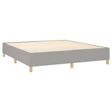 thumbnail of vidaXL Boxspringbett mit Matratze & LED Hellgrau 180x200 cm Stoff