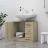 thumbnail of vidaXL Waschbeckenunterschrank Sonoma-Eiche 63x30x54 cm Holzwerkstoff