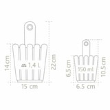 thumbnail of Poétic LANDHAUS MINI Fässchen, Pflanzkübel, Übertopf, Blumentopf, Küche, Garten, Kunststoff, Weiß, Ø 6.5 cm, 518105