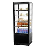 thumbnail of Romux® Vitrine Pasteleira Expositora Refrigerada Vertical 4 Prateleiras 1 Porta Preta 100 Litros Ventilada | Vitrine de Bancada Cristal Reto