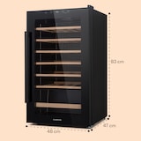 thumbnail of Klarstein Barossa 32 Uno Weinkühlschrank 1 Zone 95 Liter / 36 Flaschen Touch-Display Schwarz