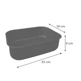 thumbnail of Mamù Rechthoekige Bakvorm, Lasagnevorm, Anti-aanbaklaag, Aluminium, 7 Lagen, PFOA-vrij, Krasbestendig, 25x18 cm
