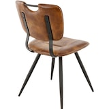 thumbnail of France Mobilier CHR Chaise hôtel restaurant Lina vintage - lot de 2 - 64 x 49 x 88cm Cognac