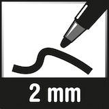thumbnail of STAEDTLER Pigment liner 308 Feutre pointe biseau 2 mm.18h CAP-OFF. Ecriture, les croquis et le dessin.