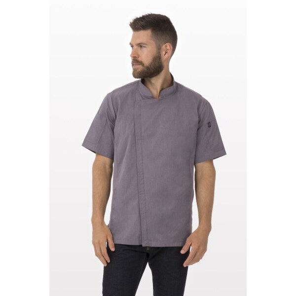 Chef Works® Kochjacke SPRINGFIELD Cool Vent™, Reißverschluss, Viloet, Größe 3XL