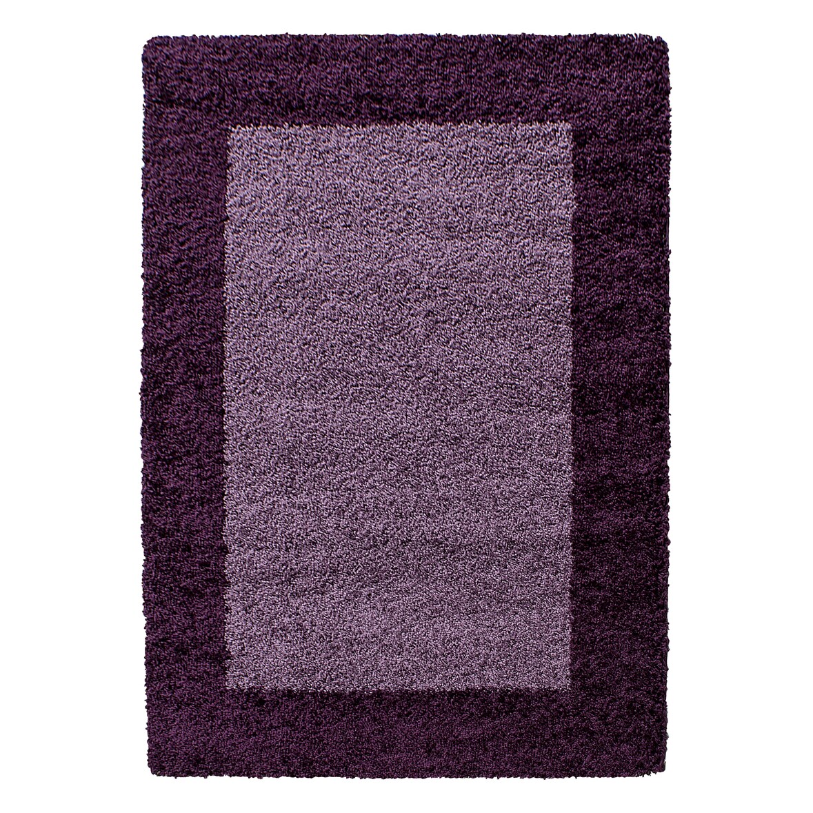 Teppich Waschbar Shaggy Elegant Kuschelig Strapazierfähig Schlafzimmer Esszimmer Violett 240x340 cm OEKO-TEX – RHEIN von Kadima Design