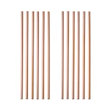 thumbnail of GRÄWE Edelstahl Trinkhalme 12er Set Rotgold Gerade