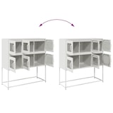 thumbnail of vidaXL Sideboard Weiß 100,5x39x107 cm Kaltgewalzter Stahl