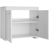 thumbnail of Waschbeckenunterschrank Idris, 2 Fächer, Belastbarkeit 35 kg - weiß