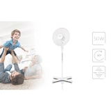 thumbnail of MPM MWP-17 Fußventilator, Oszillierend, 3 Geschwindigkeiten, Höhenverstellbar,  Kopf 42cm, Weiß, 50W