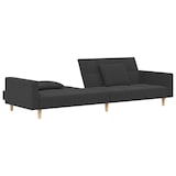 thumbnail of vidaXL Slaapbank 2-zits met 2 kussens stof donkergrijs